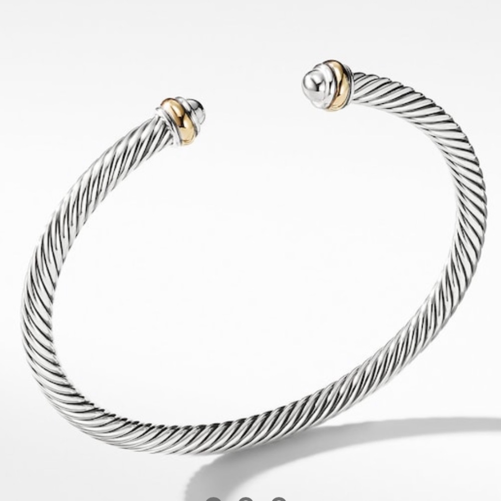 David Yurman Cable Classic Bracelet with 18K gold